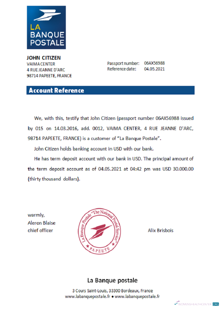 Download France La Banque Postale reference Photoshop template